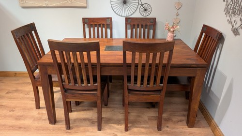 Solid sheesham rosewood dining - solid,