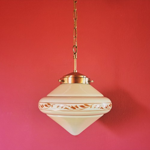Art deco glass pendant - glass, ceiling