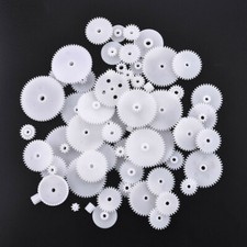 58Pcs Plastic Gears Worm Kids