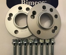 15mm BIMECC ALLOY WHEEL SPACERS + 8 X M12X1.5 SILVER BOLTS VAUXHALL 2 4X100 56.