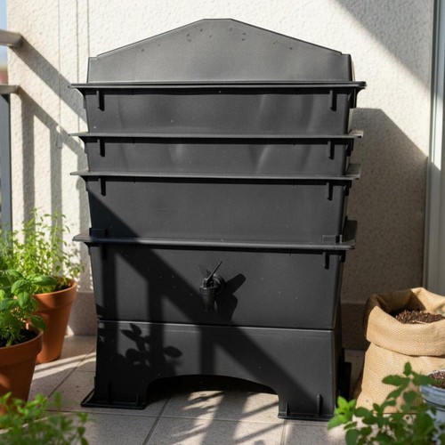 Easy harvest wormery - harvest, compost