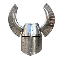 Halloween Teutonic Knights Helmet | Medieval LARP Role Play Steel Helmet