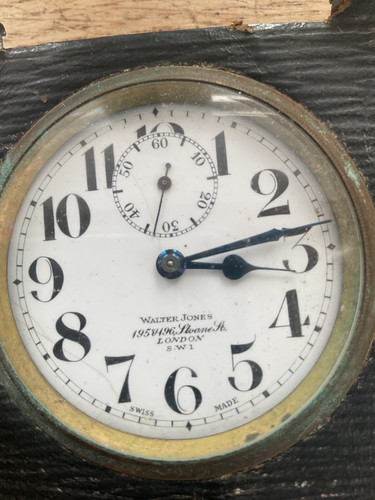 Edwardian swiss travel clock - swiss,