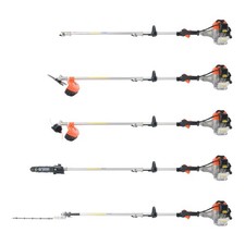 52cc Multi Function 5 in 1 Garden Tool - Chainsaw, Hedge Trimmer + Cutting Pack