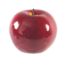 Artificial Jonathan Nova Apple Large Shiny Plastic Fruit Round Red Apples Fake