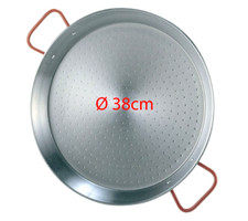 POLISHED STEEL PAELLA PAN