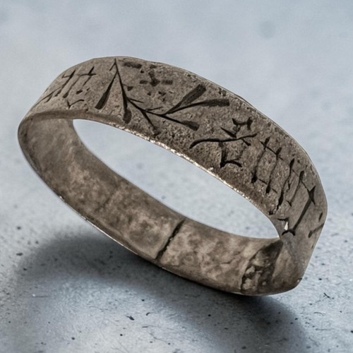 Medieval silver finger ring - medieval,