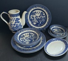 11 x Vintage Blue Willow