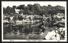 Postcard Cenarth, Coracle