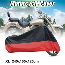 XL Black Silver Motorcycle Full Cover for Yamaha Virago 535 XV535 XV750 XV1100