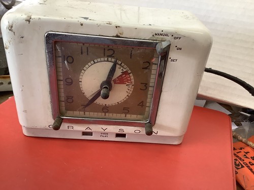 Grayson oven timer clock 1940s - grayson,