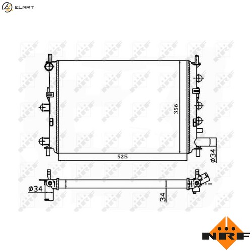 Radiator engine cooling - radiator,
