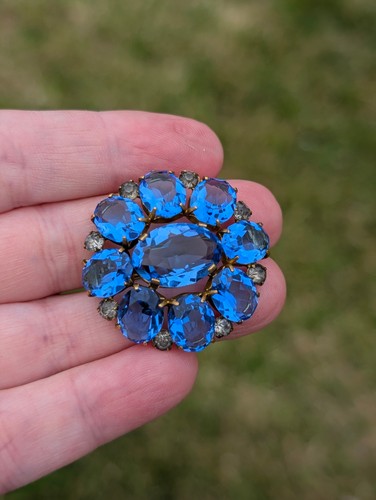 Antique victorian french - french, blue