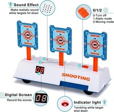 2X Electric Digital Moving Target for Nerf Guns, 3 Targets Electronic Scoring