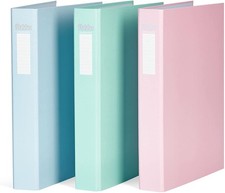 Pukka A4 Ring Binder Files Folder D-Ring Pastel Colours