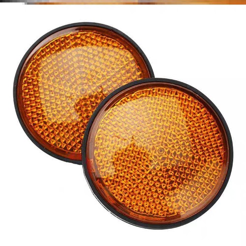 Orange round reflectors - 4x,