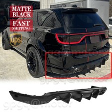 For Dodge Durango R/T SRT 11-2025 V2 Matte Black Shark Fin Rear Bumper Diffuser