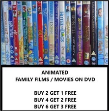 Family & Children's / Kids Animated Films - DVD & Blu-Ray - Buy 2 Get 1 Free