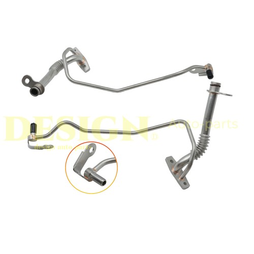 2pcs turbo oil - oil, line