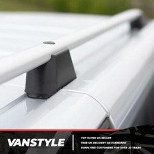 FITS RENAULT TRAFIC 14> SWB ALUMINIUM ROOF BARS RAILS RACK NO DRILL SHORT VAN