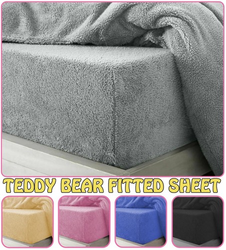 Teddy fleece extra deep fitted - fleece,