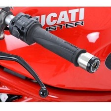 R&G Bar End Sliders Black (Cut Grips) Honda CBR900 Fireblade 1992 - 2003
