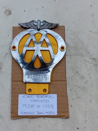 Vintage car badge - vintage, a
