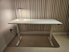 IKEA BEKANT Electric Adjustable Sit/Stand Desk, White, 160x80 Cm