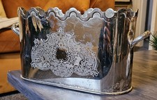 vintage white metal champagne