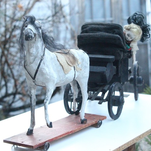 Antique carriage horse 1920 - horse,