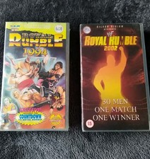 WWF Royal Rumble 94 & 02 VHS Video's (PAL) VGC WWE WCW AEW 