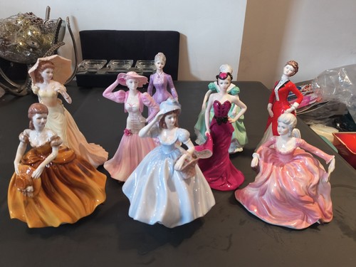 Coalport nine figurines - coalport,