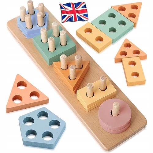 Wooden baby stacking toy - baby,