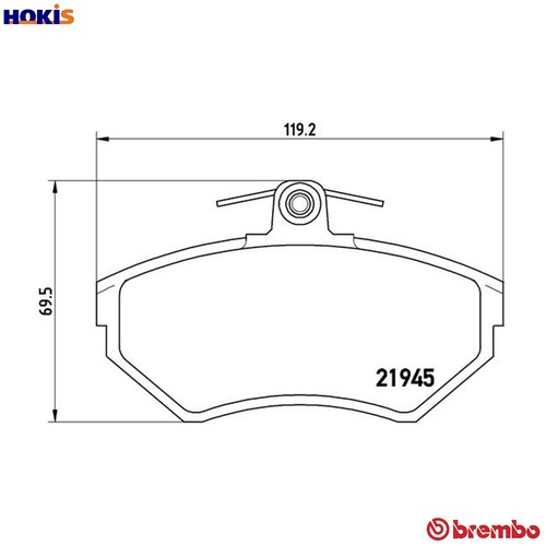 Brake pad set - brake, p