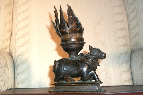 Antique bronze india nandi - bronze,