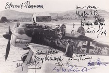Photo Signed by 12 Luftwaffe