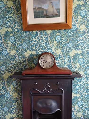 Edwardian mantle clock full - mantle,