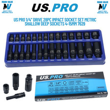 US PRO 1/4" Drive 28pc Impact