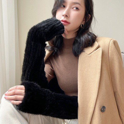 Women s real mink fur - 12"/16", women's