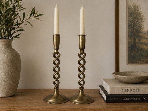 Vintage brass barley - brass, twist