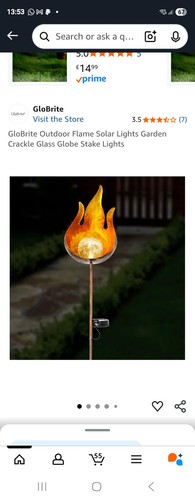 Metal flame glass ball - metal,