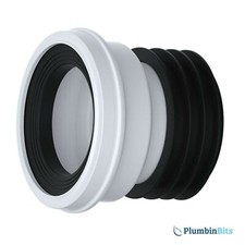 Viva 4" 110mm PP0001 Easi-Fit Standard Straight WC Toilet Pan Connector
