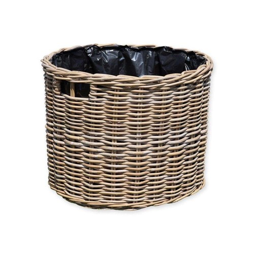 Grey buff rattan lined - grey,