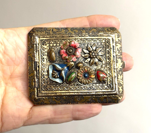 Antique art deco era powder - antique,