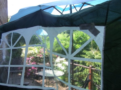 Gazebo side panel with three - panel,