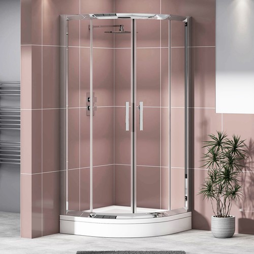 Quadrant shower enclosure - shower, and
