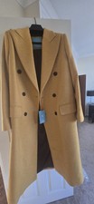 ZARA MENS Mustard Double Breasted COAT HARRY LAMBERT S/SMALL 6711/881/305 NEW