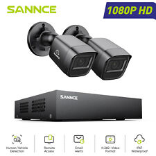 SANNCE 8CH 1080P Lite DVR 1080P CCTV Home Security Camera System Night Vision AI