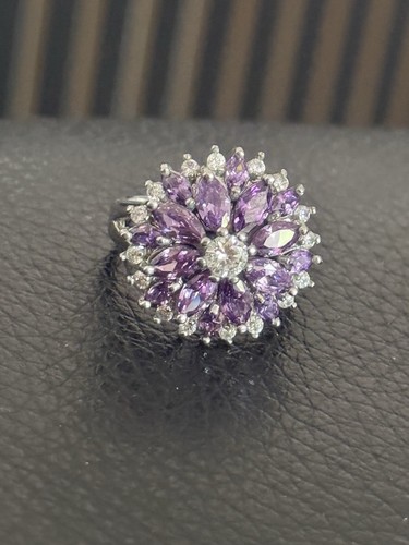 Amethyst and crystal - and, 925