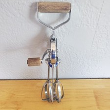 Vintage Prestige Egg Beater Hand Mixer Stainless Steel Made In England Retro MCM
